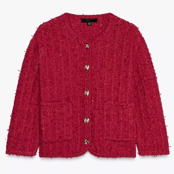 Zara Sweaters - ZARA 3/4 LENGTH SLEEVE KNIT CARDIGAN